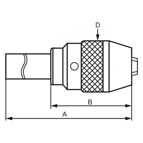 Bernardo quick-action drill chuck with direct mounting MK 3 / 1 - 16 mm